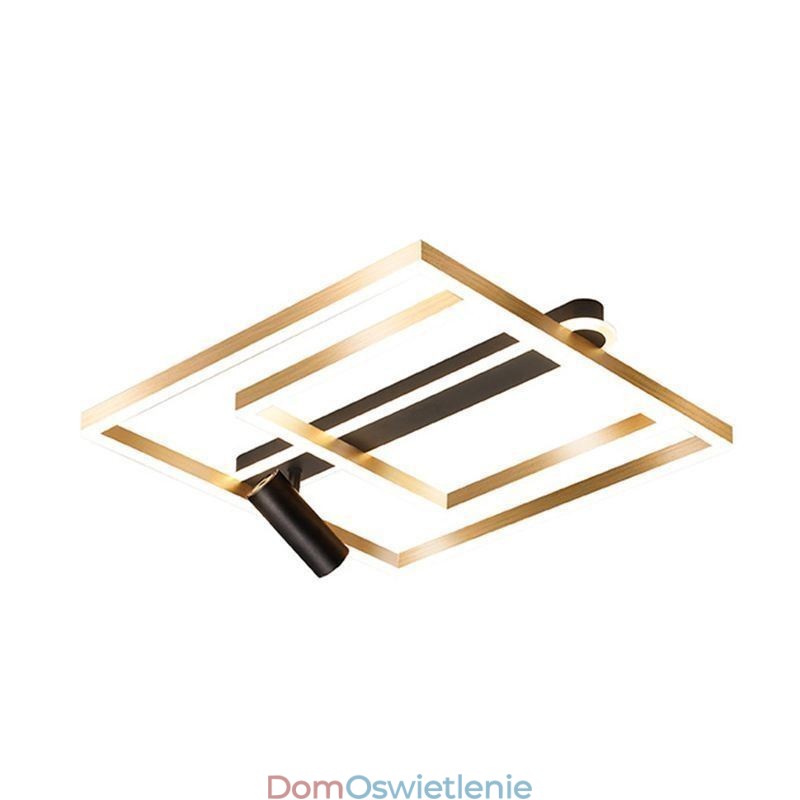 Minimalistyczna lampa sufitowa z akrylu, punktowa, montowana na płasko