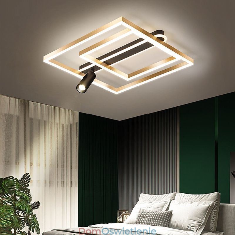 Minimalistyczna lampa sufitowa z akrylu, punktowa, montowana na płasko
