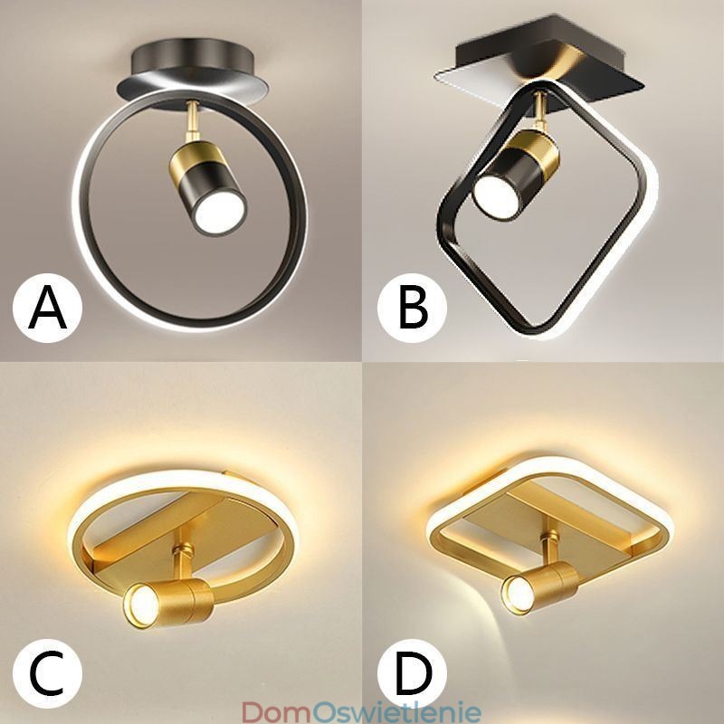 Lampa sufitowa akrylowa minimalistyczna dekoracja światło reflektor