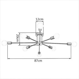 Magic Bean Flush Mount Ceiling Light Dekoracyjna oprawa świetlna