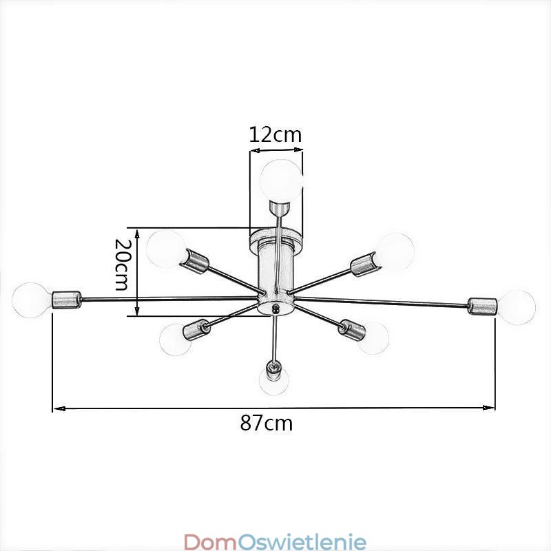 Magic Bean Flush Mount Ceiling Light Dekoracyjna oprawa świetlna