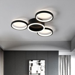 4-pierścieniowa lampa sufitowa do montażu na płasko