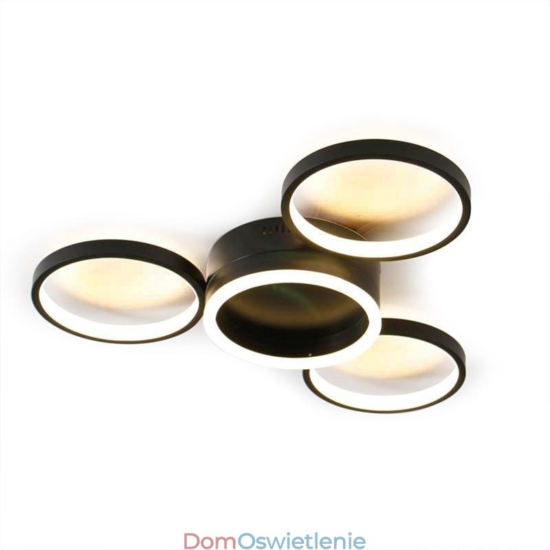 4-pierścieniowa lampa sufitowa do montażu na płasko