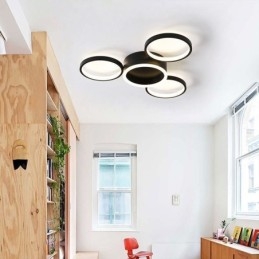 4-pierścieniowa lampa sufitowa do montażu na płasko