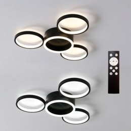 4-pierścieniowa lampa sufitowa do montażu na płasko