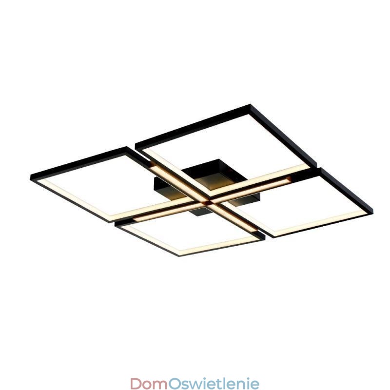 Kwadratowa lampa sufitowa zlicowana z powierzchnią akrylową, dekoracyjna