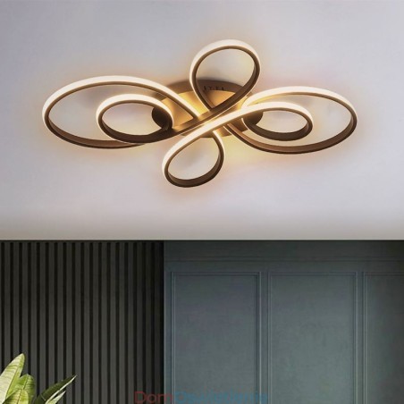Nowoczesna lampa sufitowa w kształcie węzła chińskiego Nowoczesna lampa sufitowa w kształcie węzła chińskiego
