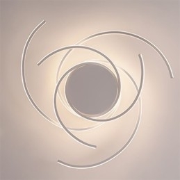 Nowoczesna prosta lampa sufitowa montowana na płasko