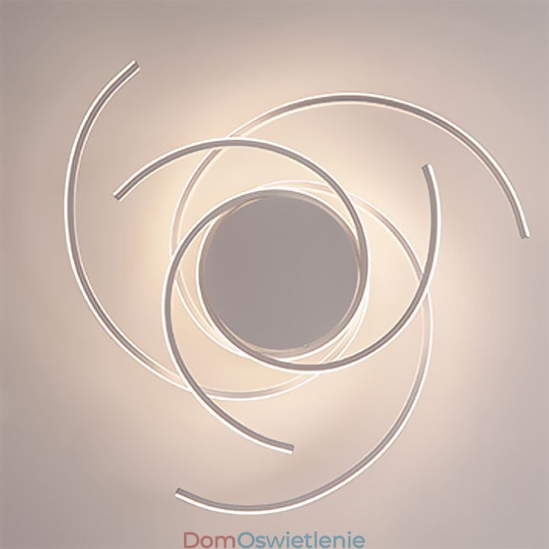 Nowoczesna prosta lampa sufitowa montowana na płasko