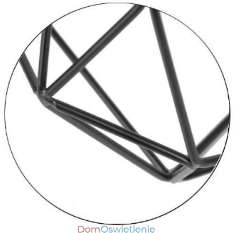 Oświetlenie sufitowe w kształcie diamentu, montowane na płasko