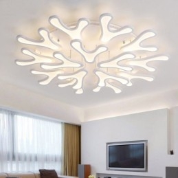 Akrylowa lampa sufitowa z poroża
