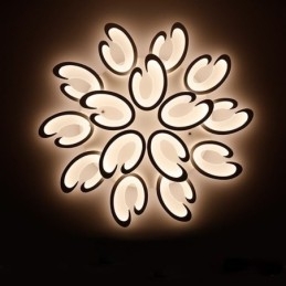 Lampa sufitowa w kształcie płatka, montowana na płasko