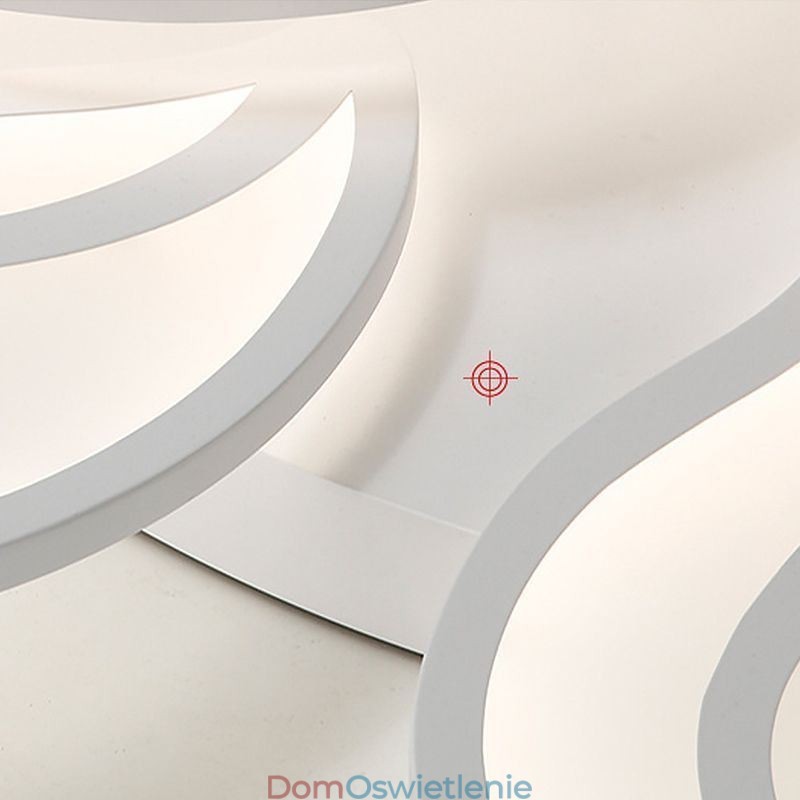 Akrylowe kwiaty, lampa sufitowa montowana na płasko