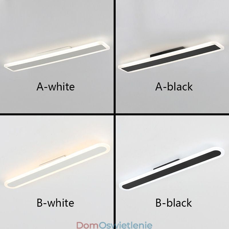 Lampa sufitowa w stylu nordyckim, montowana na płasko