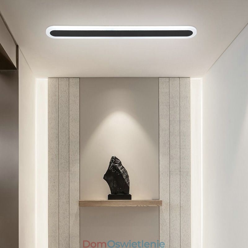 Lampa sufitowa w stylu nordyckim, montowana na płasko