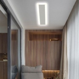 Lampa sufitowa w stylu nordyckim, montowana na płasko