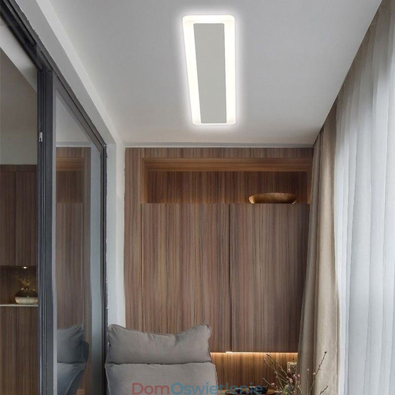Lampa sufitowa w stylu nordyckim, montowana na płasko