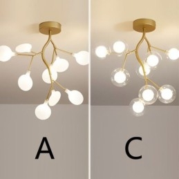 Nordic Branches Lampa sufitowa montowana na płasko