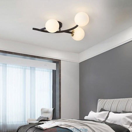Nowoczesna minimalistyczna lampa sufitowa w kształcie szklanej kuli Nowoczesna minimalistyczna lampa sufitowa w kształcie szklanej kuli
