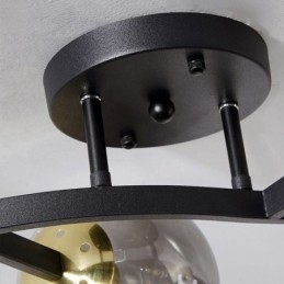 Nowoczesna minimalistyczna lampa sufitowa w kształcie szklanej kuli