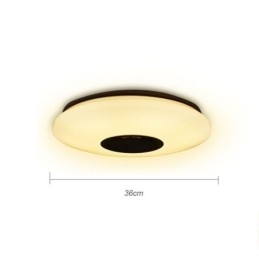 Kolorowa lampa sufitowa do montażu na płasko z funkcją zegara Bluetooth Music Speaker
