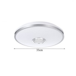 Kolorowa lampa sufitowa do montażu na płasko z funkcją zegara Bluetooth do odtwarzania muzyki