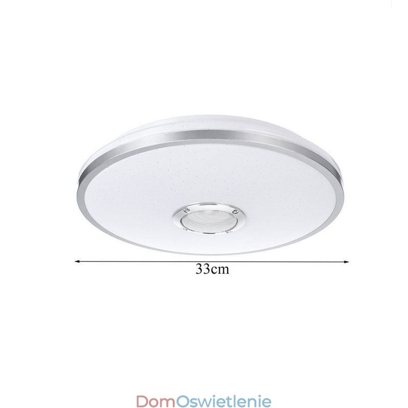 Kolorowa lampa sufitowa do montażu na płasko z funkcją zegara Bluetooth do odtwarzania muzyki