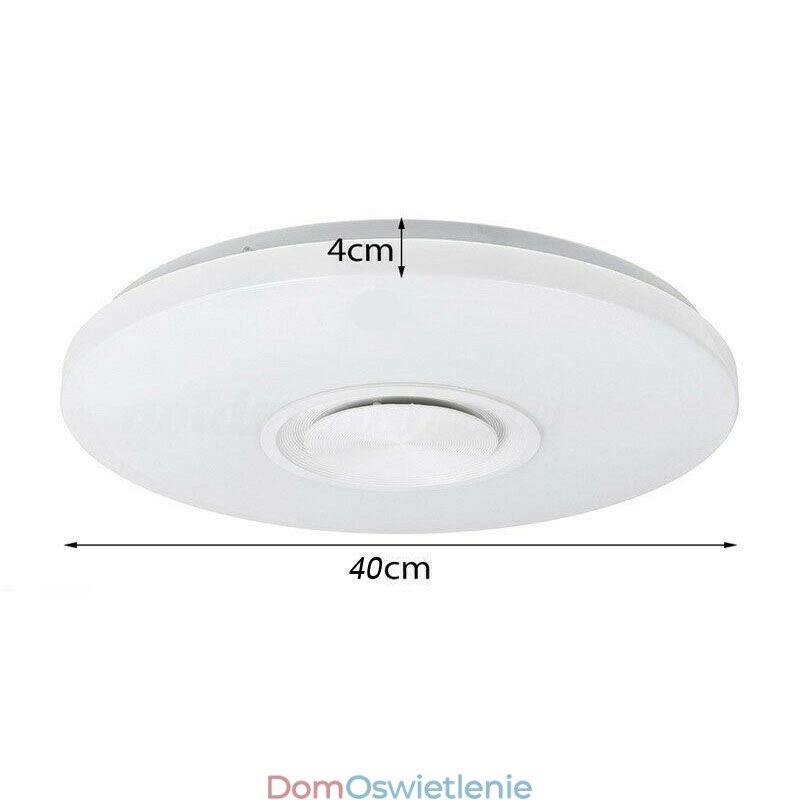 Lampa dekoracyjna do montażu na płasko, sterowanie za pomocą pilota, głośnik Bluetooth, lampa muzyczna