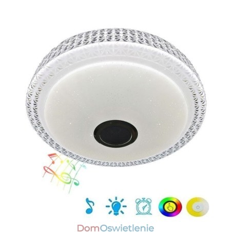 Lampa sufitowa dekoracyjna lampa z pilotem APP sterowanie muzyką Bluetooth głośnik montaż podtynkowy Lampa sufitowa dekoracyjna lampa z pilotem APP sterowanie muzyką Bluetooth głośnik montaż podtynkowy