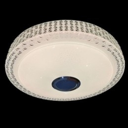 Lampa sufitowa dekoracyjna lampa z pilotem APP sterowanie muzyką Bluetooth głośnik montaż podtynkowy