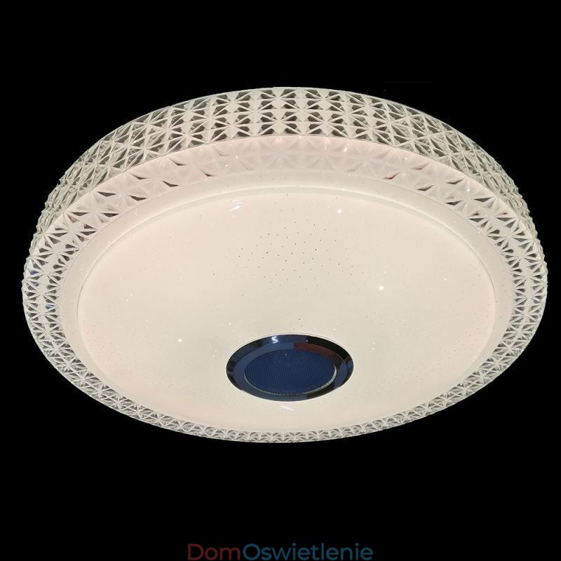Lampa sufitowa dekoracyjna lampa z pilotem APP sterowanie muzyką Bluetooth głośnik montaż podtynkowy