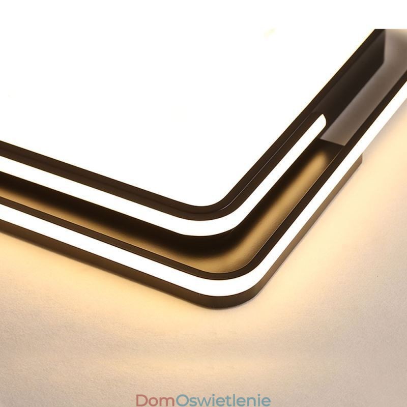 Nowoczesna prosta lampa sufitowa kwadratowa akrylowa oprawa świetlna