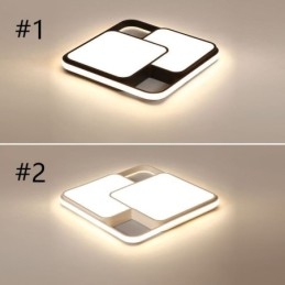 Nowoczesna geometryczna lampa sufitowa do montażu na płasko, akrylowa lampa dekoracyjna