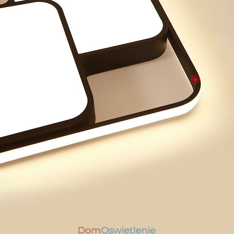 Nowoczesna geometryczna lampa sufitowa do montażu na płasko, akrylowa lampa dekoracyjna