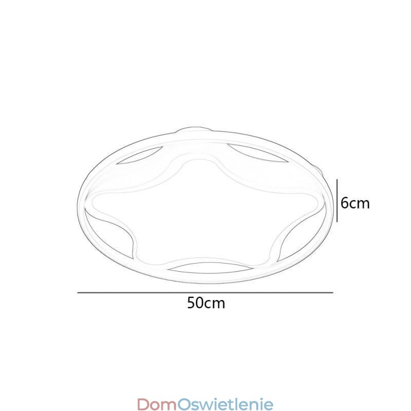 Lampa sufitowa Star Flush Mount Nowoczesna prosta lampa sufitowa