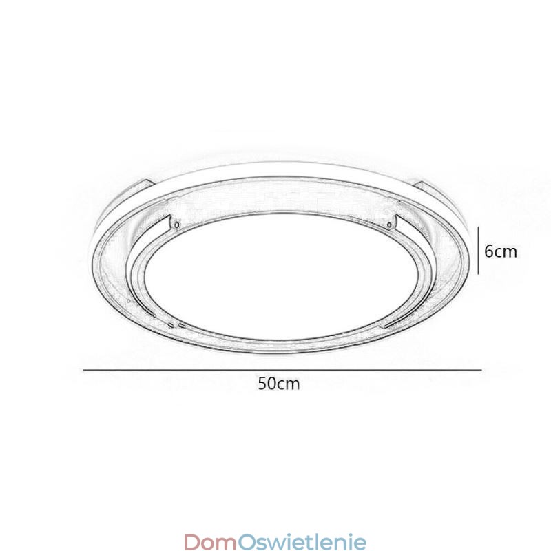 Nowoczesna minimalistyczna lampa sufitowa montowana na płasko, okrągła oprawa sufitowa