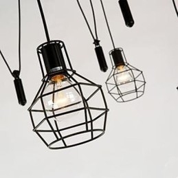 Jadalnia Siedzący Żyrandol Amerykańskie Lampy Wiejskie I Latarnie Podnośnik Małe Klatki Droplight