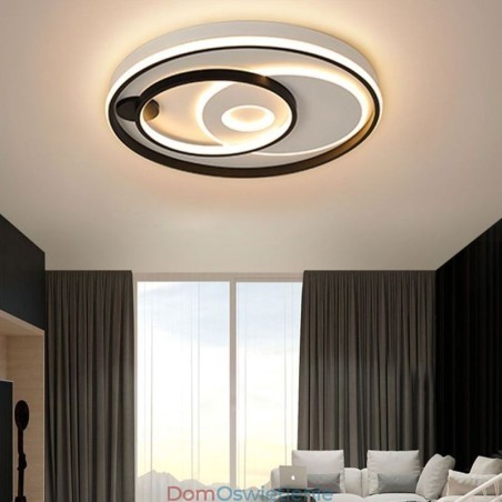 Nakładająca się okrągła lampa sufitowa do montażu na płasko nowoczesna lampa akrylowa