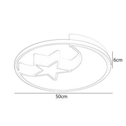 Moon & Star Flush Mount Lampa sufitowa