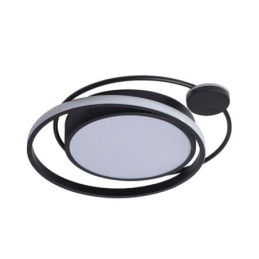 Współczesna okrągła lampa sufitowa montowana na płasko