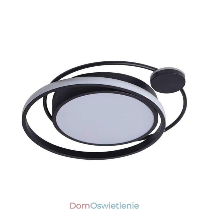 Współczesna okrągła lampa sufitowa montowana na płasko