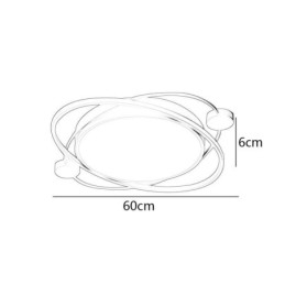 Nowoczesna lampa sufitowa Planet Flush Mount lampa sufitowa