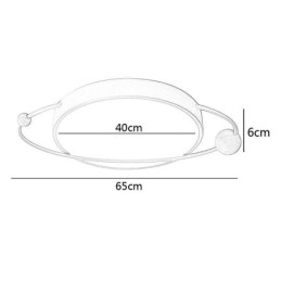 Nowoczesna okrągła lampa sufitowa Planet Flush Mount Light Fixture