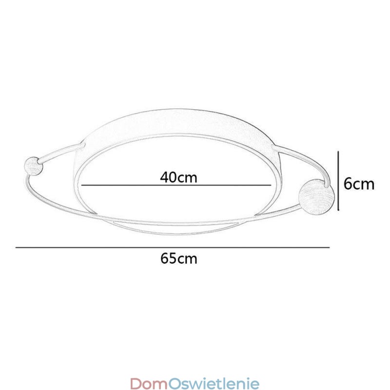 Nowoczesna okrągła lampa sufitowa Planet Flush Mount Light Fixture