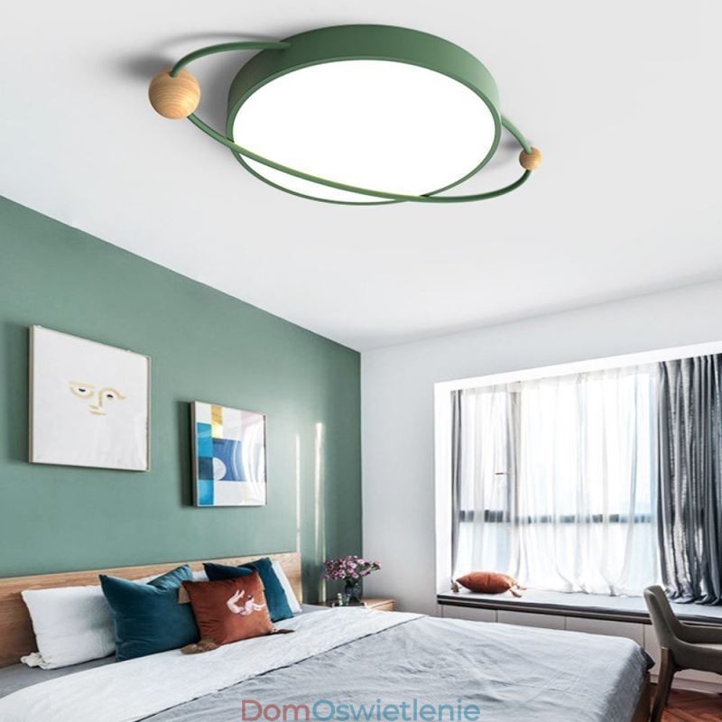 Nowoczesna okrągła lampa sufitowa Planet Flush Mount Light Fixture