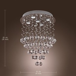 Żyrandol kryształowy z 5 światłami (K9 Crystal)