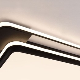 Nowoczesne minimalistyczne oświetlenie sufitowe kwadratowe