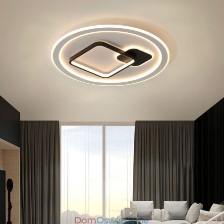 Nowoczesna minimalistyczna lampa sufitowa okrągła i kwadratowa oprawa oświetleniowa do montażu na płasko Nowoczesna minimalistyczna lampa sufitowa okrągła i kwadratowa oprawa oświetleniowa do montażu na płasko