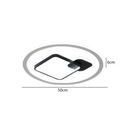 Nowoczesna minimalistyczna lampa sufitowa okrągła i kwadratowa oprawa oświetleniowa do montażu na płasko
