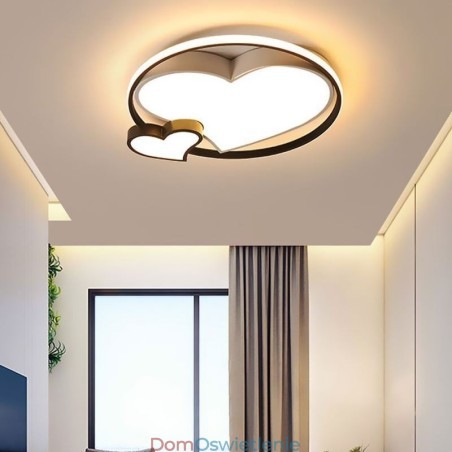 Podwójne serca, lampa sufitowa, oświetlenie dekoracyjne Podwójne serca, lampa sufitowa, oświetlenie dekoracyjne